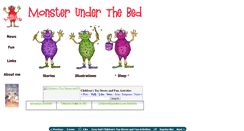 Desktop Screenshot of monsterunderthebed.net